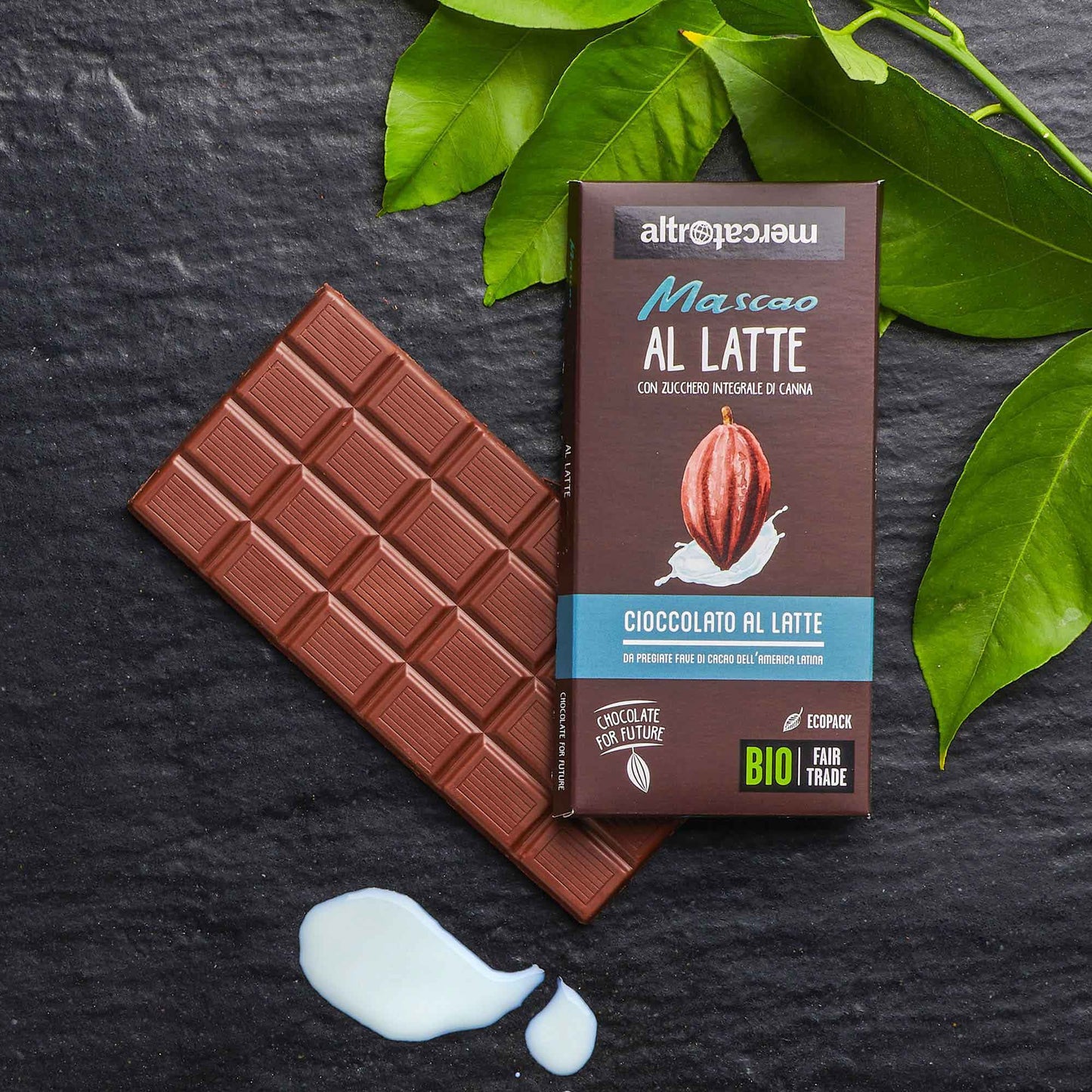 Cioccolato Mascao al latte Bio