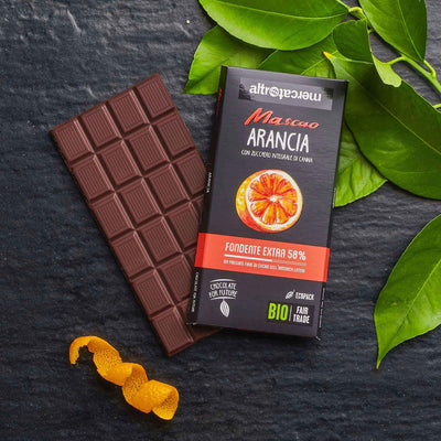Cioccolato Mascao fondente arancia Bio