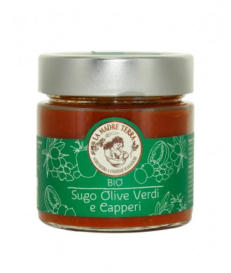 Sugo olive verdi e capperi bio